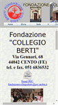 Mobile Screenshot of fondazionecollegioberti.com