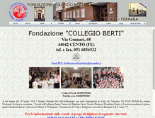 Tablet Screenshot of fondazionecollegioberti.com